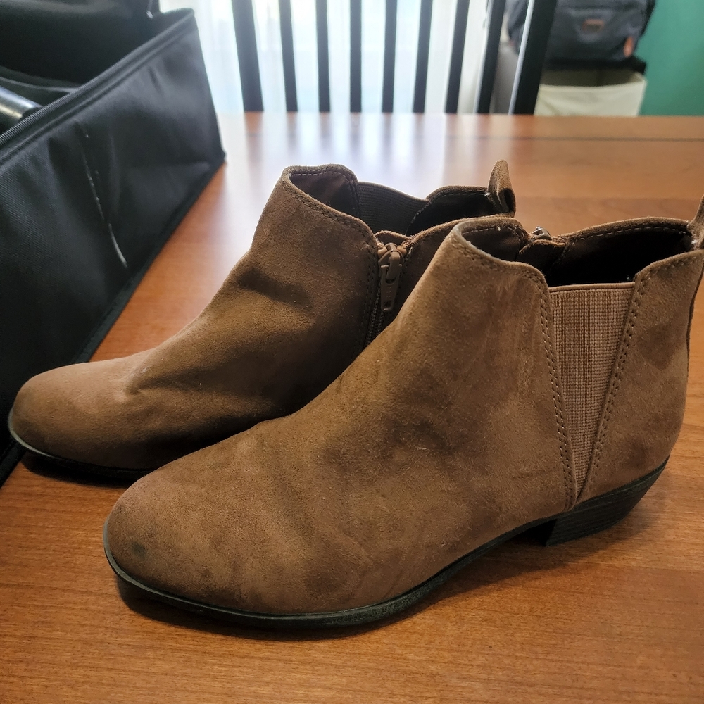 Brown booties